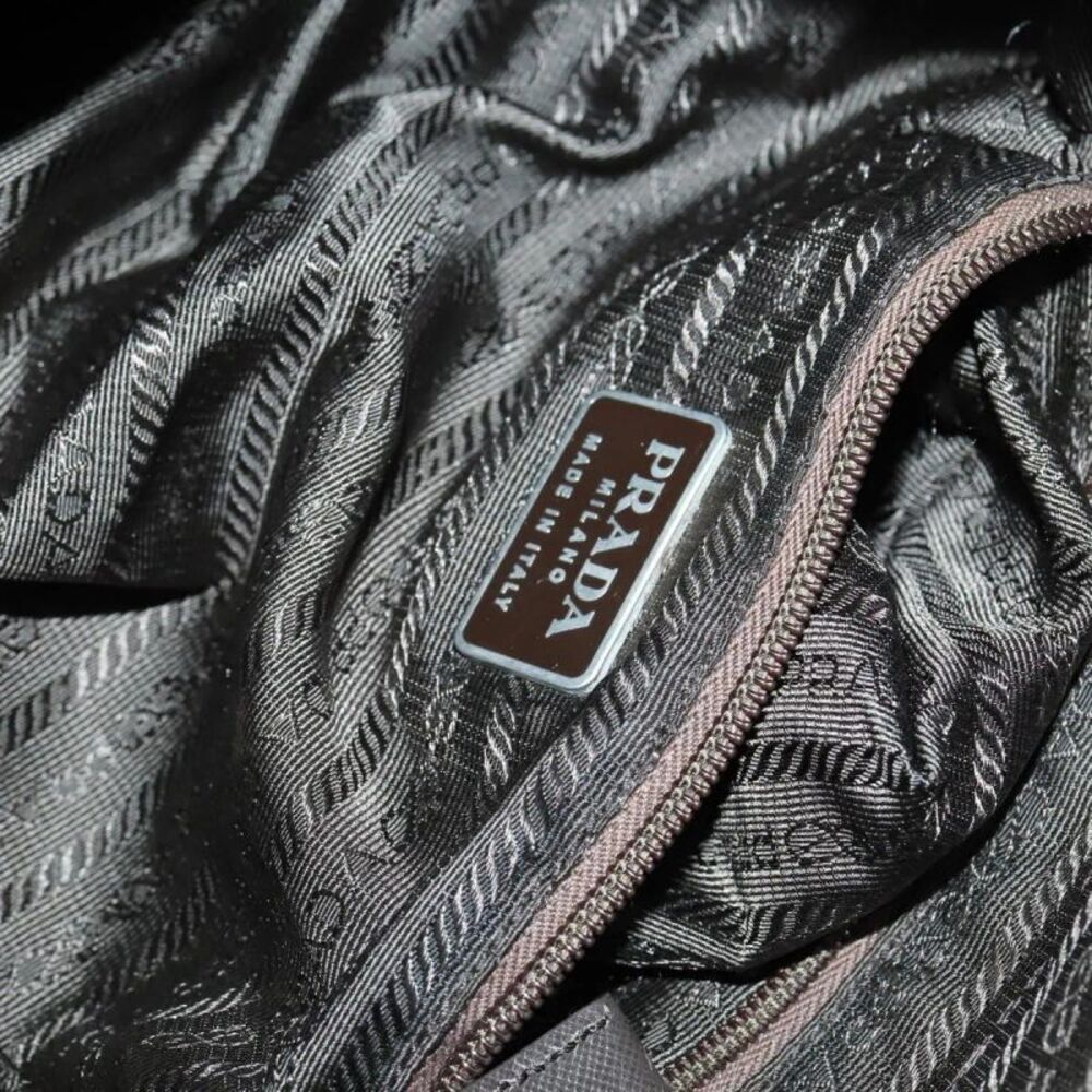 Prada Double Front Pocket Tessuto Khaki Nylon Backpack Bag - Picture 6 of 16